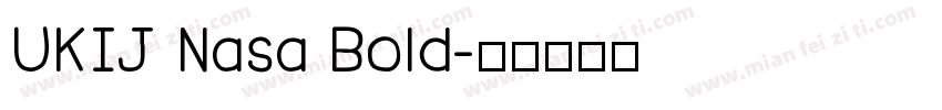 UKIJ Nasa Bold字体转换